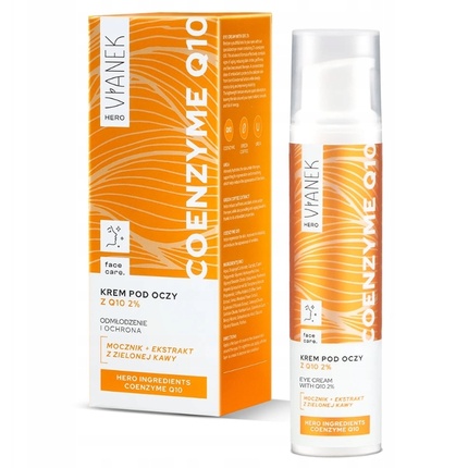 

Крем для кожи вокруг глаз Hero Coenzyme Q10 с Q10 2%, 15 мл Vianek