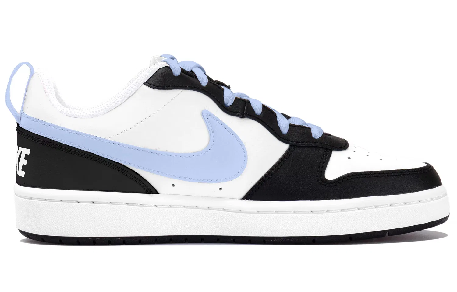 Кроссовки для скейтбординга Nike Court Borough Black White Blue Clouds для подростков синие — фото 3