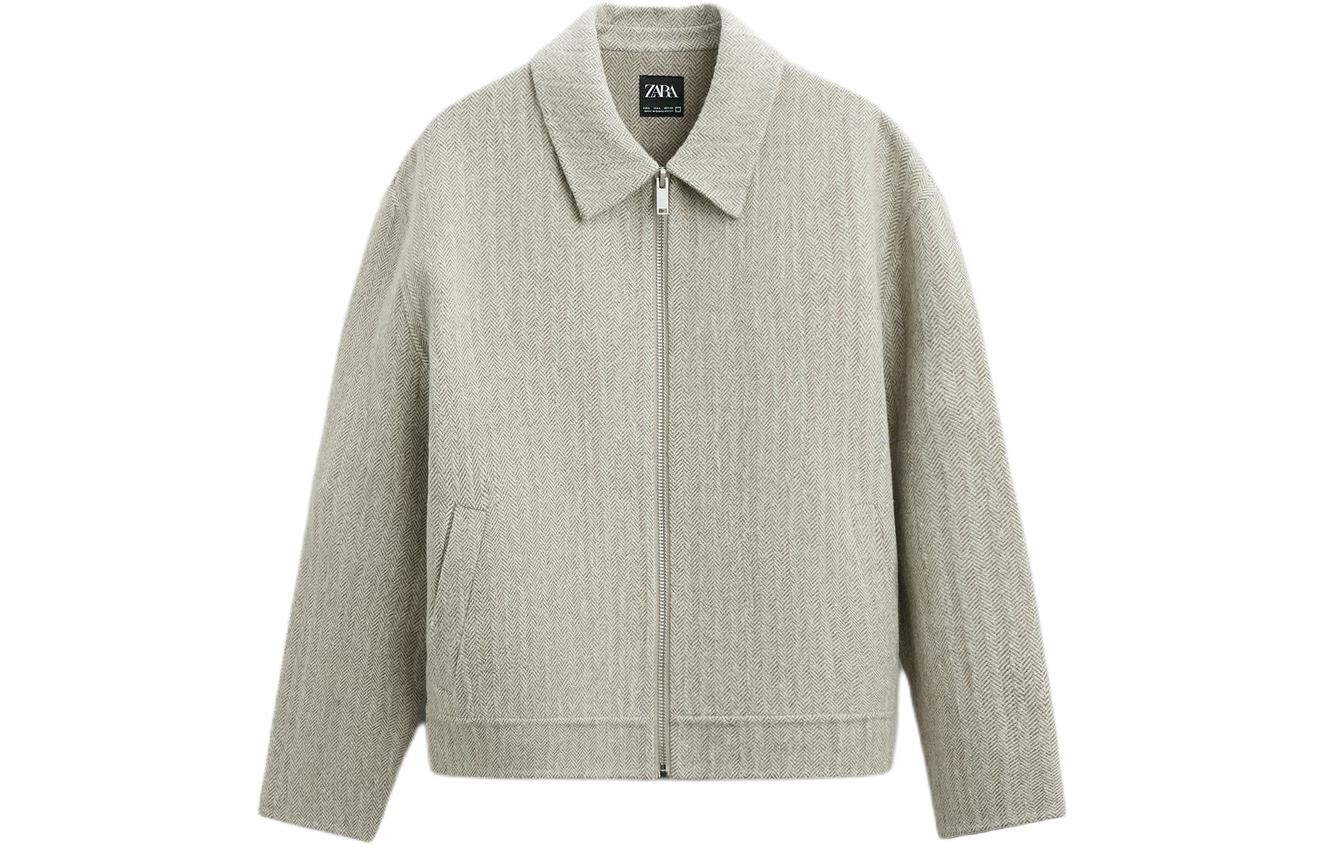 

Куртка мужская бежевая Zara, бежевый
