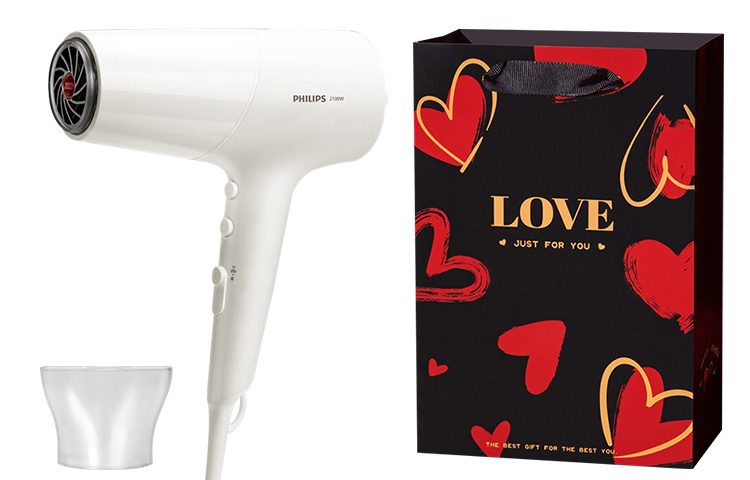 

Фен BHD501 2200W с горячим и холодным воздухом BHD501 Philips, White (Black Heart Set)