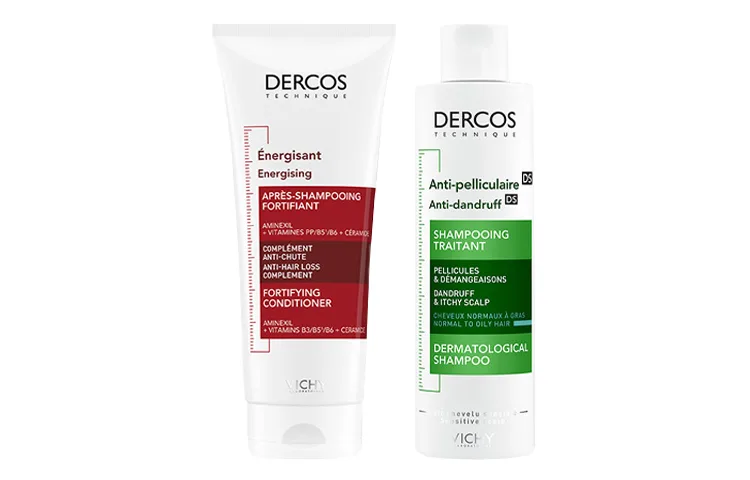 Набор шампуня и кондиционера унисекс Vichy, Two-Piece Set: Yellow Logo Dandruff Treatment Shampoo 200ml+Red Logo Repairing Hair Conditioner 200ml — фото 3