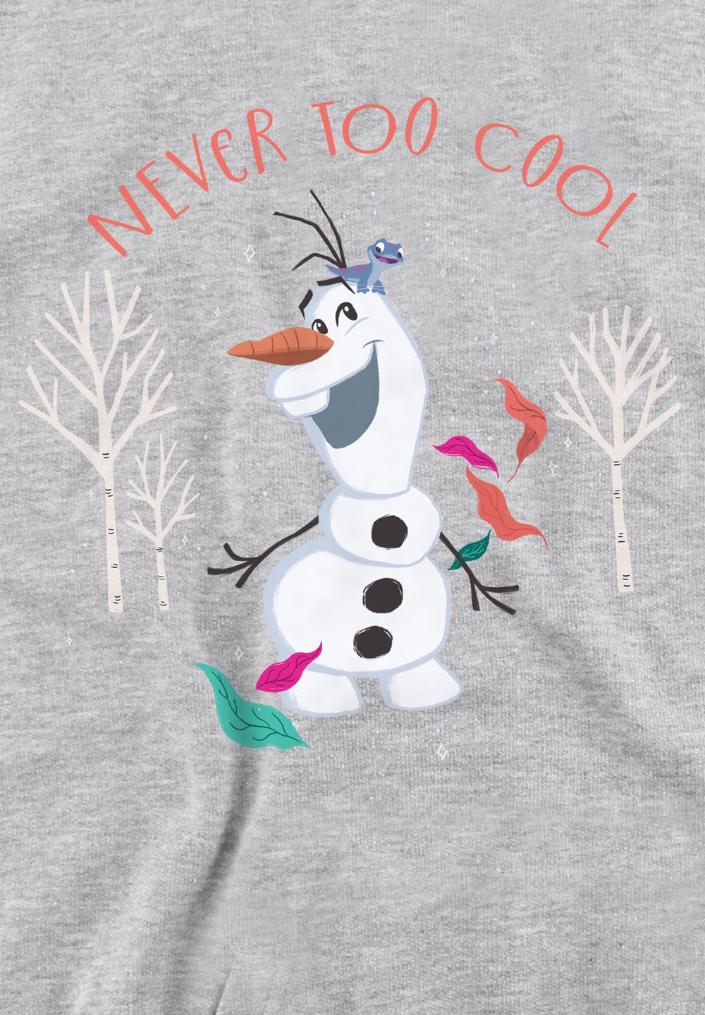

Толстовка FROZEN OLAF NEVER TOO COOL Disney, серый