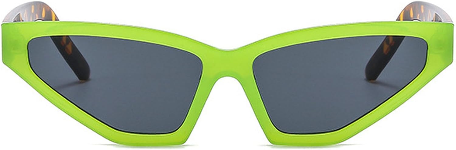 

Ретро-солнцезащитные очки «кошачий глаз» большого размера для женщин, модные очки для мужчин, зеленые и фиолетовые солнцезащитные очки с защитой от УФ-излучения UV400 mincl, Green Gray