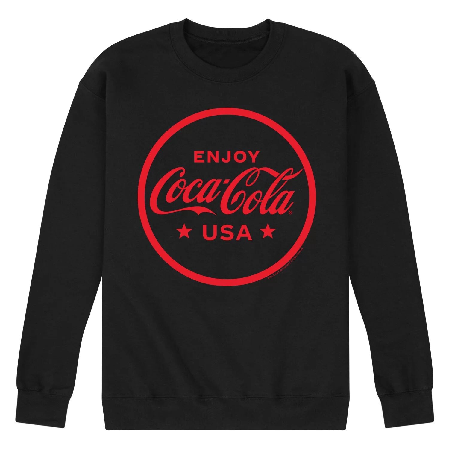 

Мужской флисовый свитшот с рисунком Coca-Cola Enjoy CocaCola USA Licensed Character