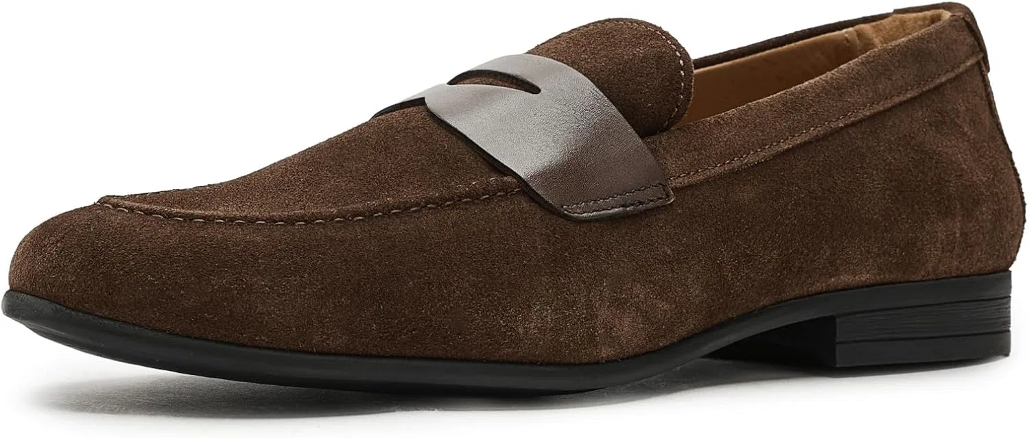 Лоферы Florsheim Modena Moc Toe Penny, коричневая замша