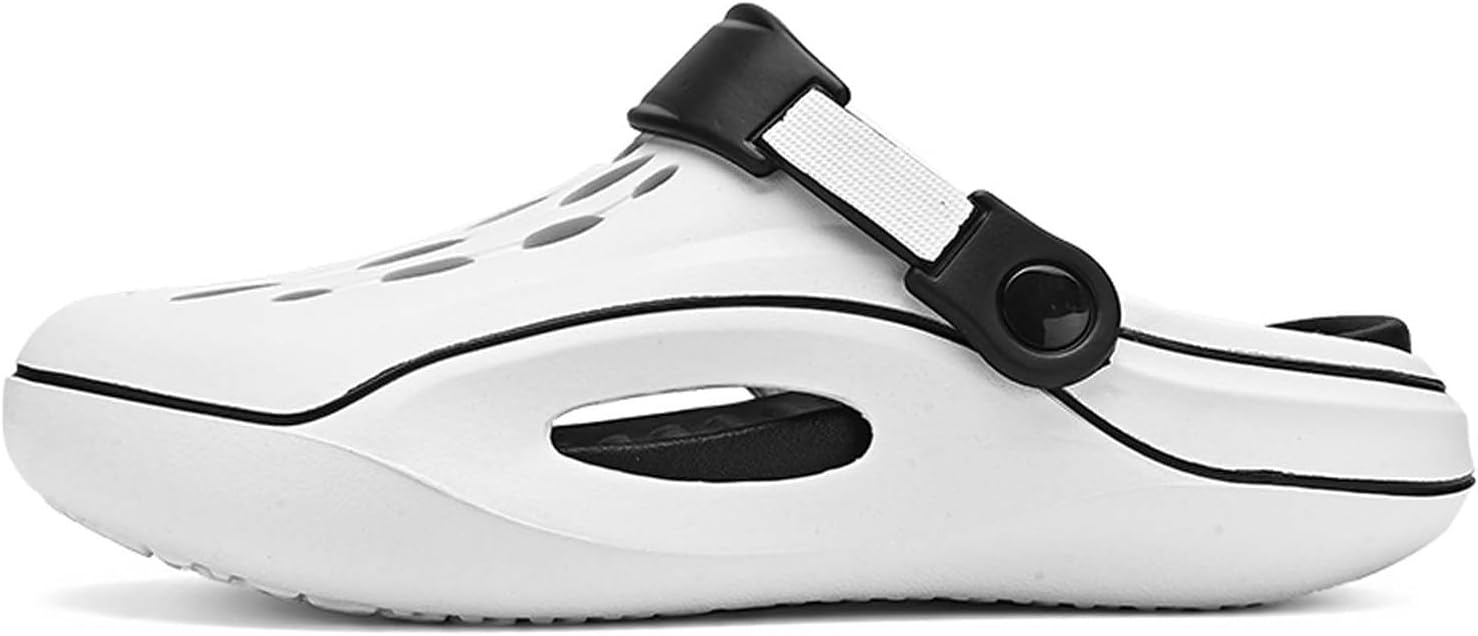 

Мужские и женские удобные садовые сабо, толстая подошва, легкие для ходьбы, для улицы, душа и пляжа Generic, белый