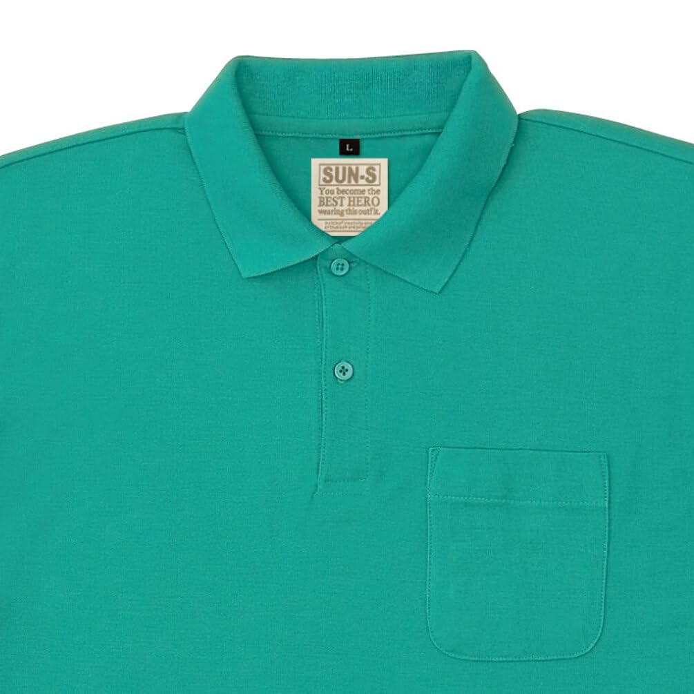 

Поло с длинным рукавом San-S SA10041, зеленое, SS Sun-S
