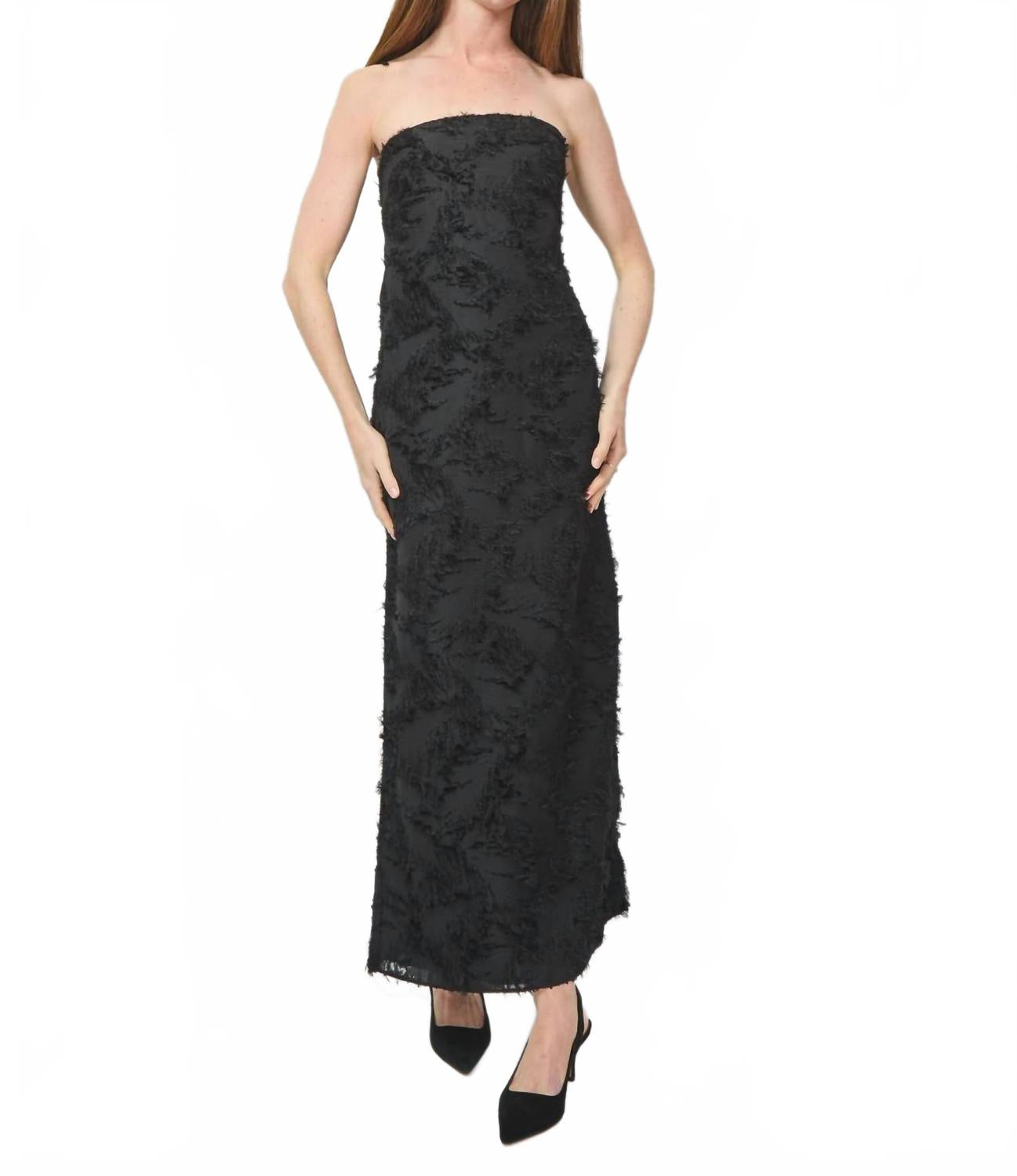 

Платье макси Salazio черного цвета Samsoe, черный