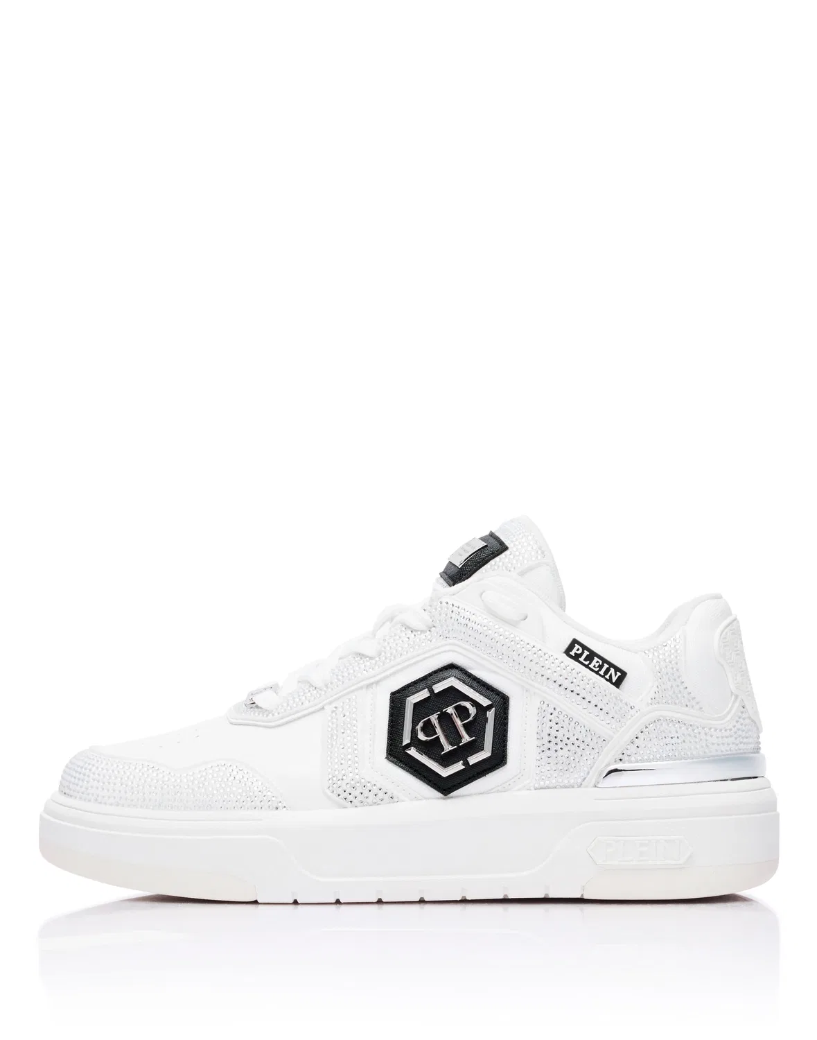 Низкие кроссовки SK8R Strass PHILIPP PLEIN, розовый/розовый — фото 2