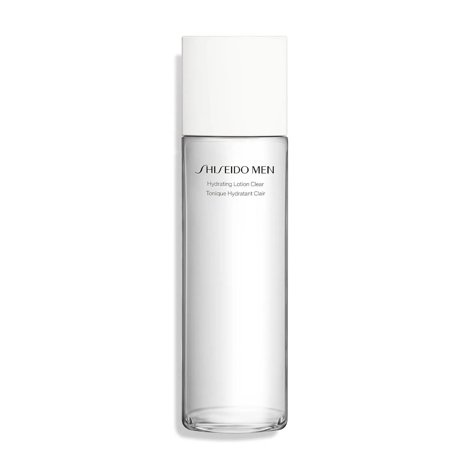Shiseido Men Hydrating Lotion Clear, 150 мл, увлажнение на 12 часов, улучшает текстуру кожи, некомедогенный, для всех типов кожи, без парабенов и минерального масла