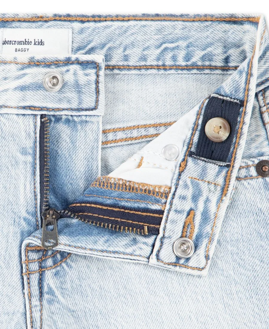 Детские джинсовые шорты для мальчиков 2T-5T Abercrombie Kids, синий — фото 3