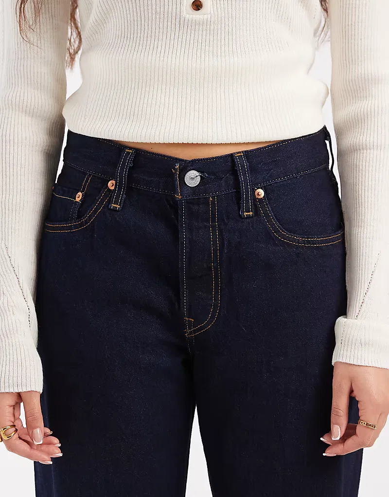 Прямые джинсы Levis 501 90-х годов Levi's, синий — фото 4