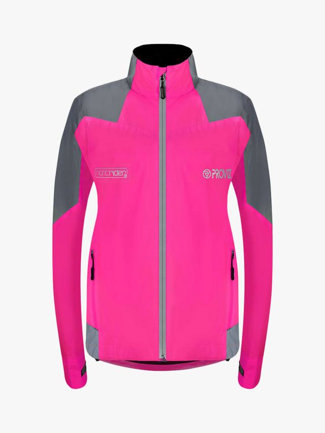 

Женская водонепроницаемая велокуртка Nightrider со светоотражающими элементами Proviz, Pink