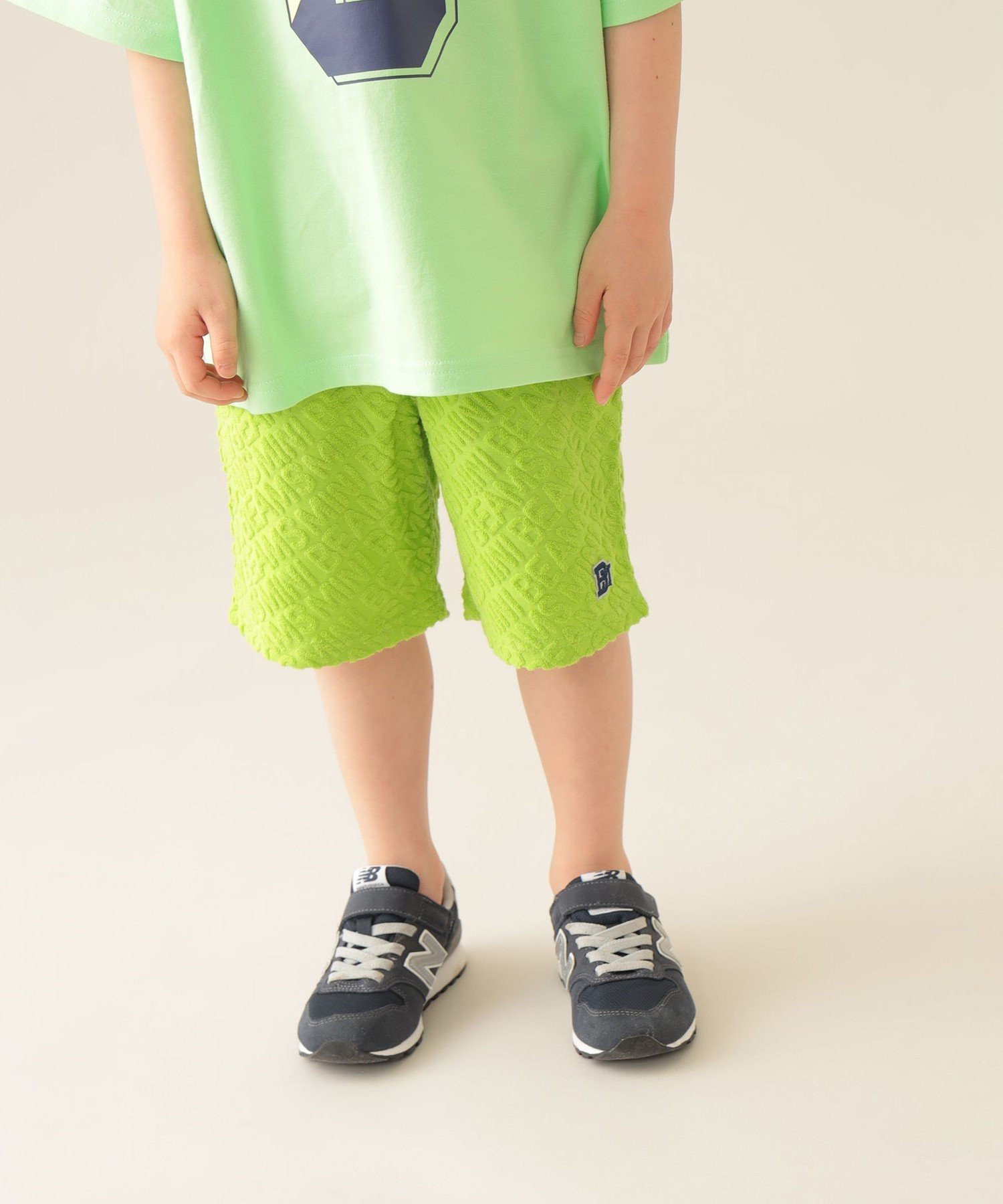 Шорты с логотипом (90–150 см) BEAMS mini, GREEN