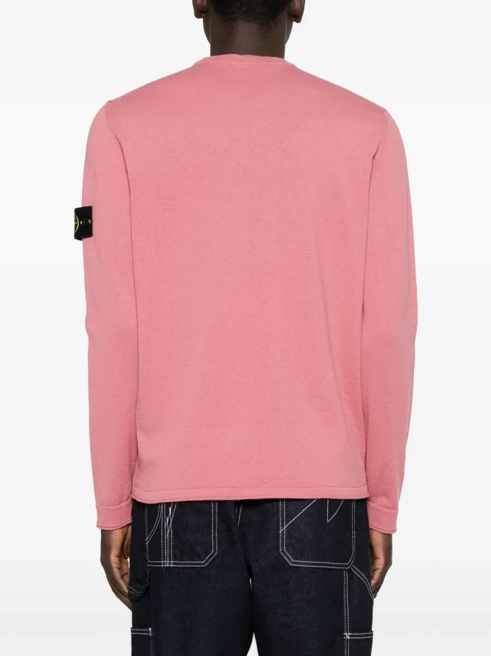 Свитер с круглым вырезом Stone Island, розовый — фото 4