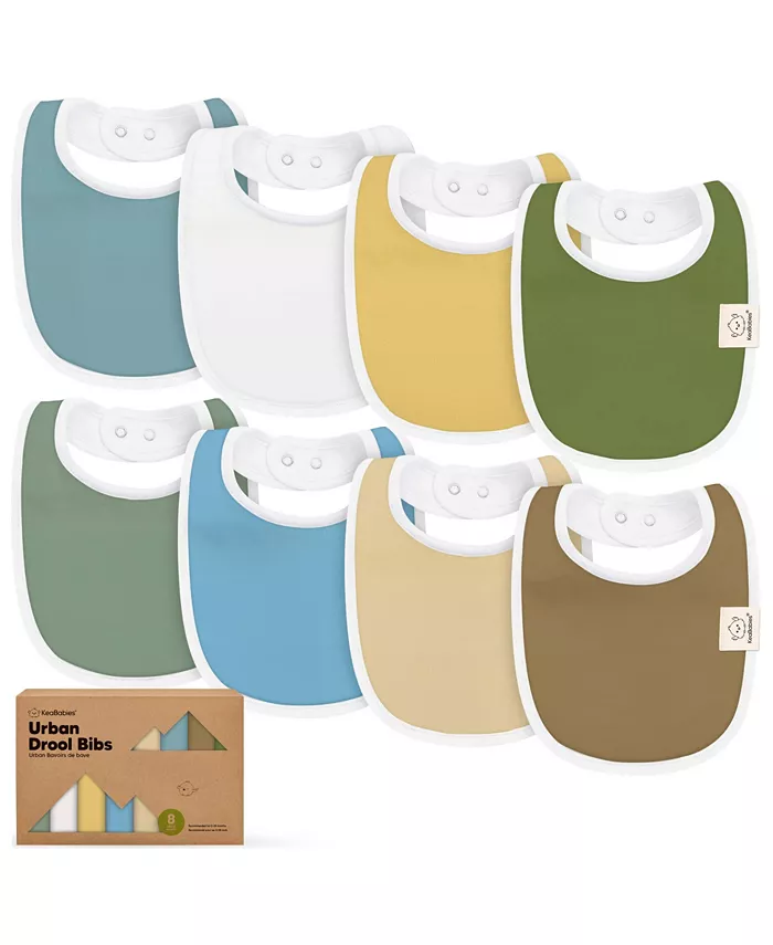 

8шт детские слюнявчики для мальчиков, слюнявчики для мальчиков и девочек, прорезыватели для малышей Keababies, мультиколор