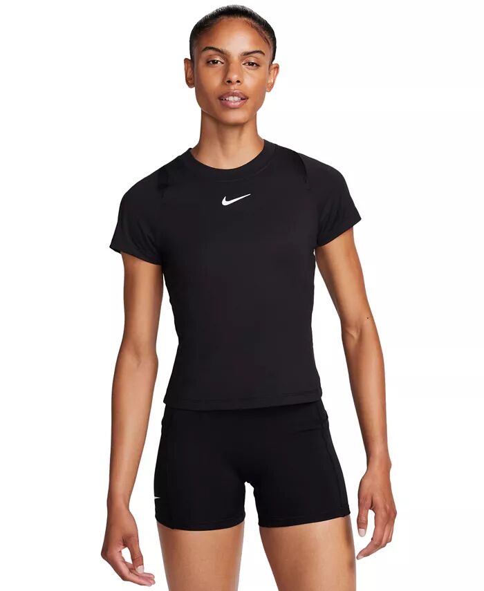 

Женская футболка Court Advantage Dri-FIT с коротким рукавом Nike, черный