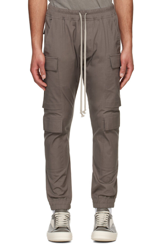 

Серые брюки-карго Hollywood Mastodon Megacargo Rick Owens