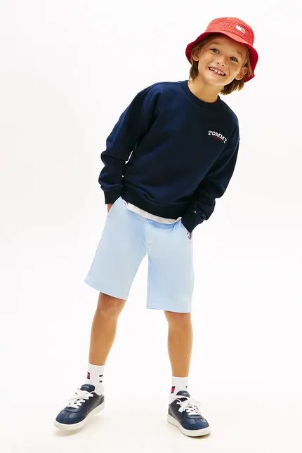 Кофта детская хлопок Tommy Hilfiger, синий — фото 3