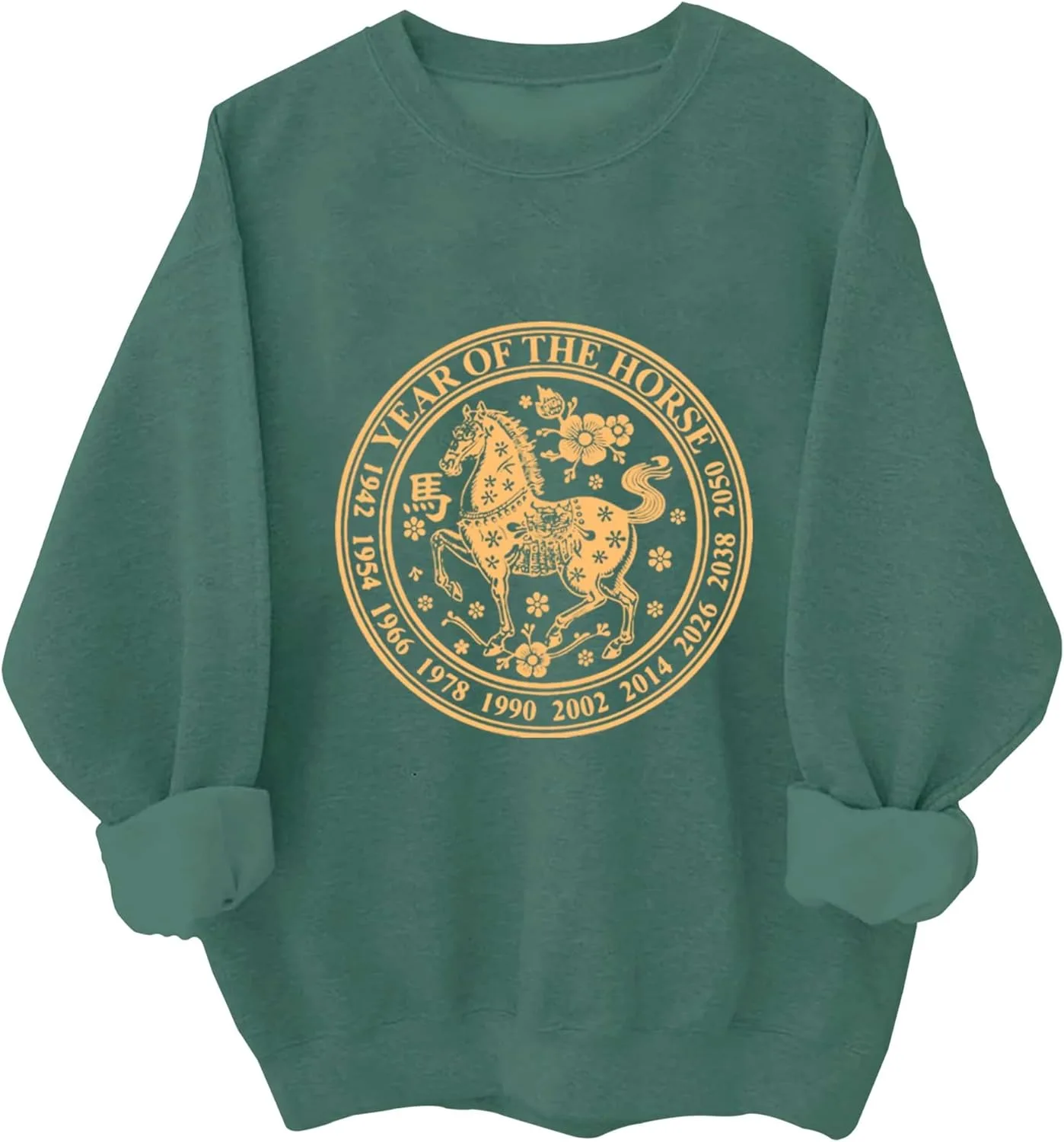 

Толстовка с принтом "Год Лошади 2026" Kzggs