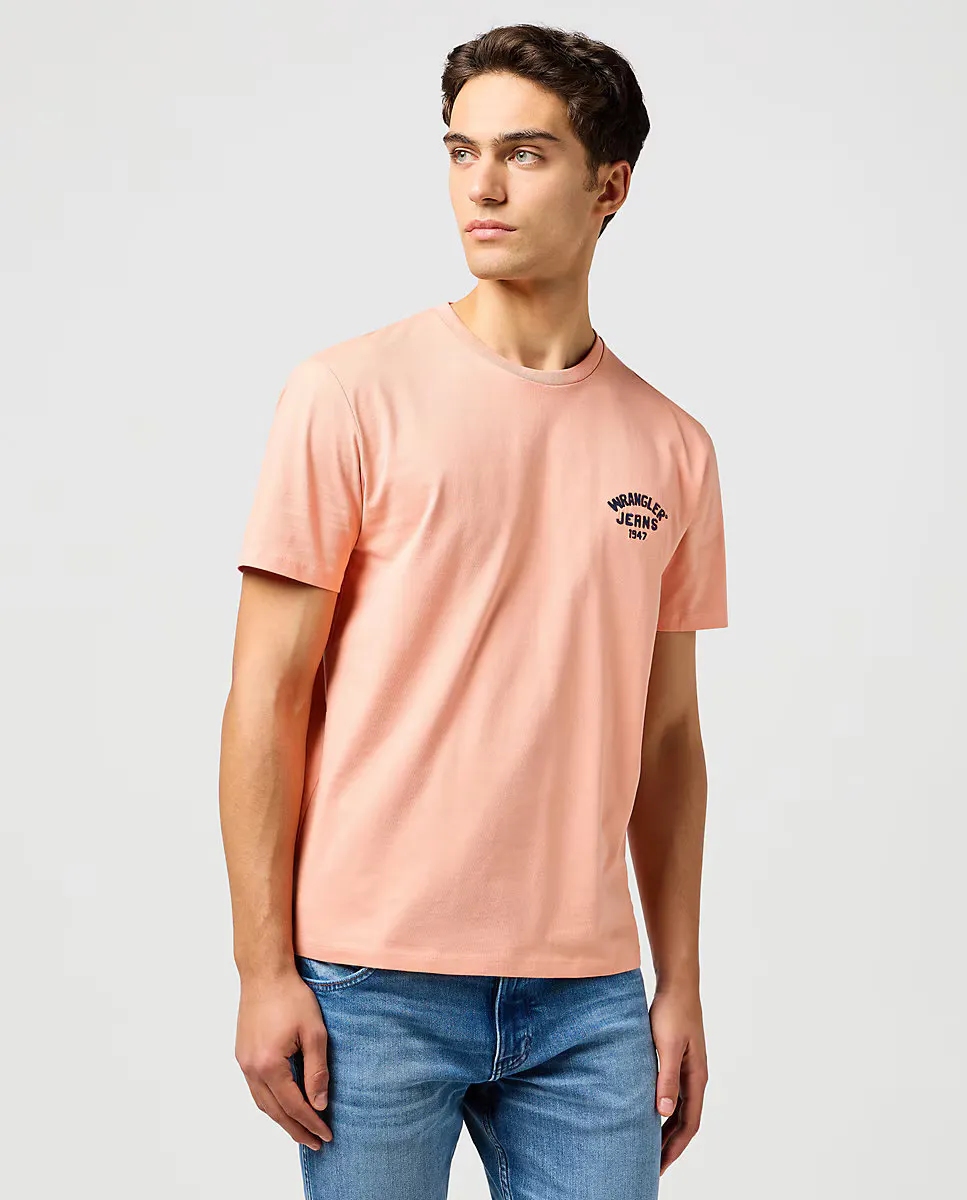 

Мужская футболка с короткими рукавами Wrangler, цвет Rosa