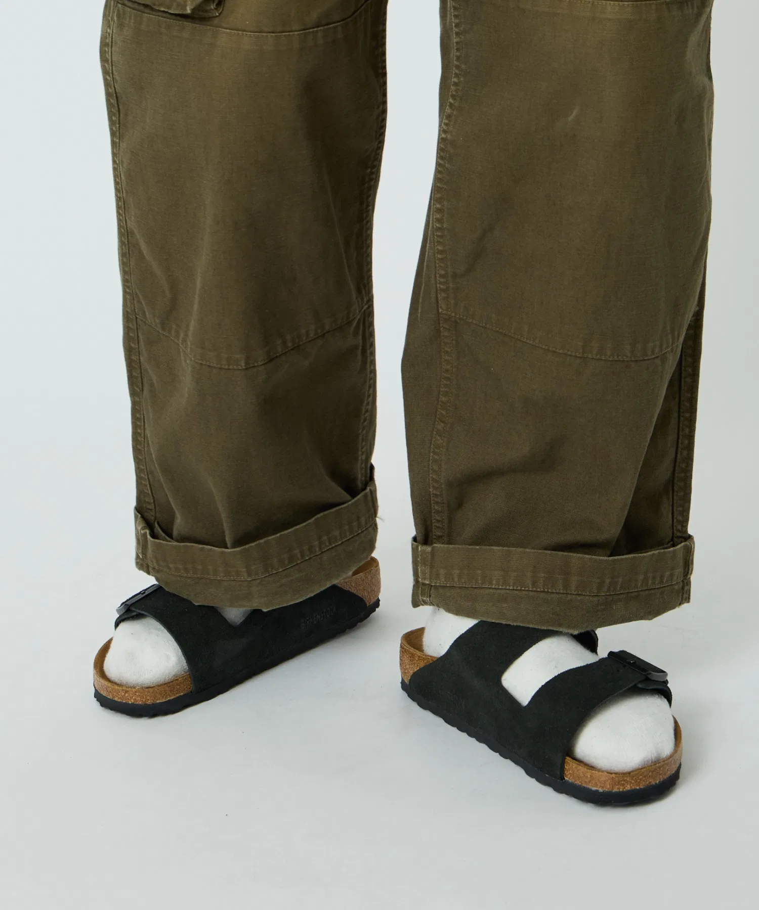 Мужские сандалии BIRKENSTOCK ARIZONA из замши чёрные — фото 4
