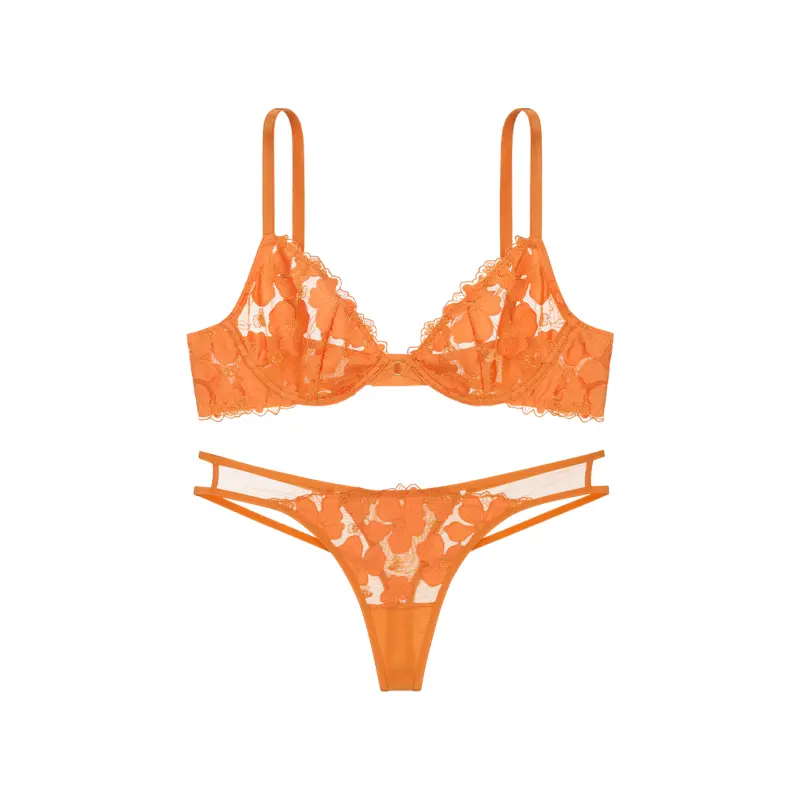 Комплект нижнего белья Victoria's Secret, 34Y5 Кокосовый белый — фото 3