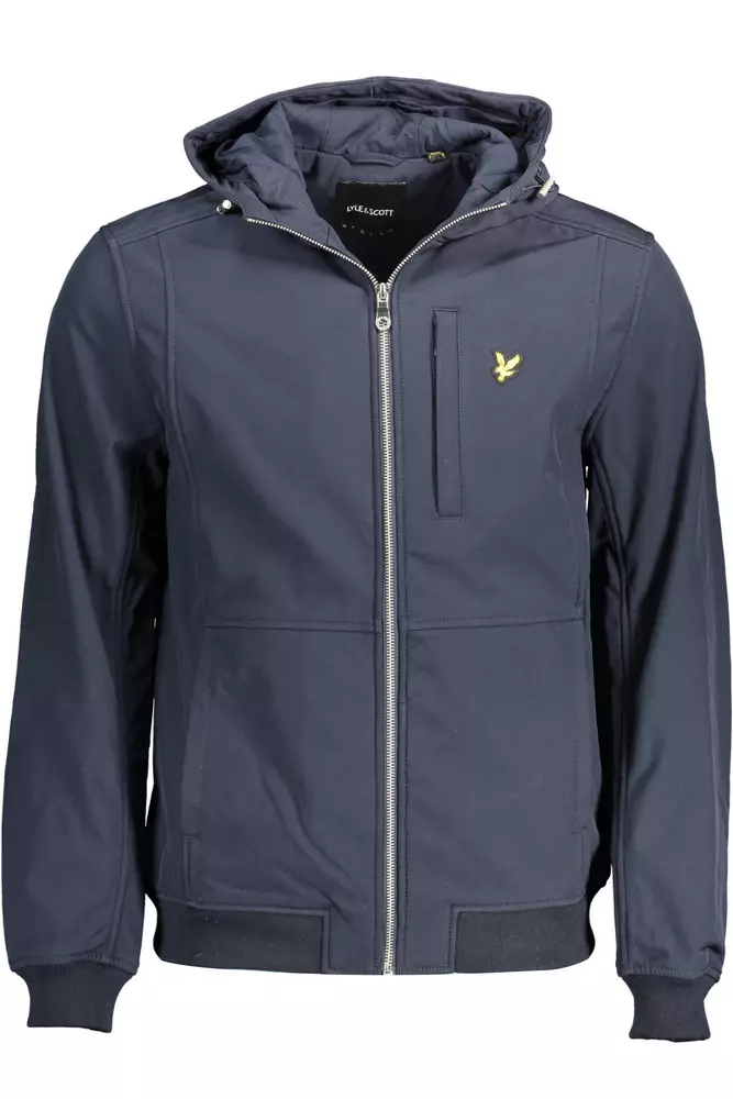 

Синяя мужская куртка из полиэстера Lyle & Scott