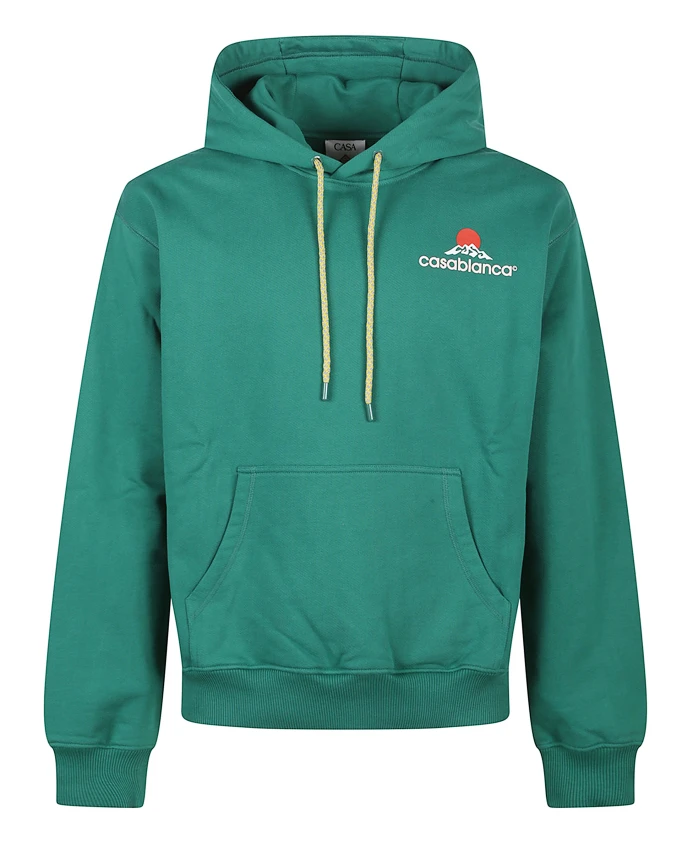 

Худи изумрудно-зеленого цвета Casablanca, зеленый