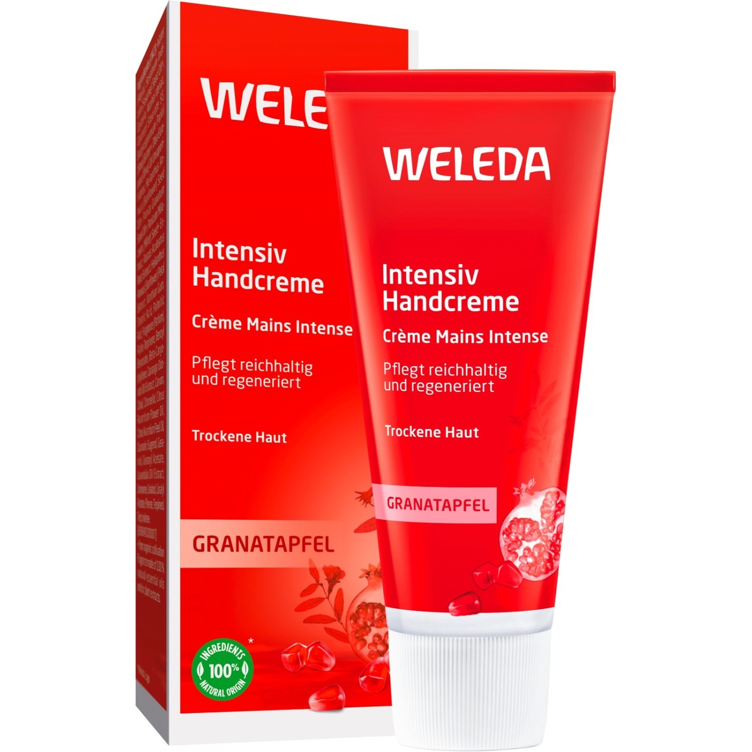 

Крем для рук granatapfel pomegranate nourishing hand cream Weleda, объем 50 мл.