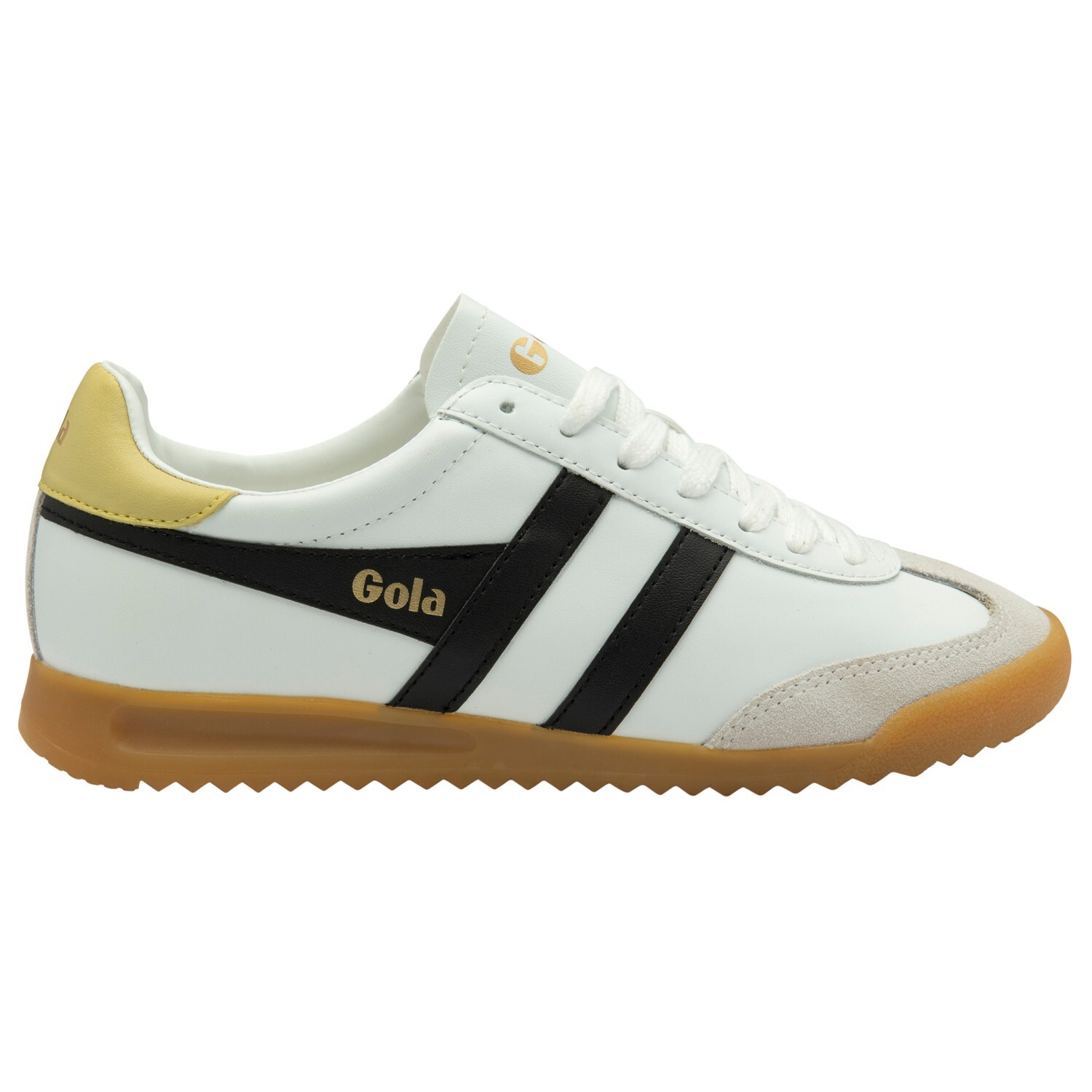 

Кроссовки Gola Women's Torpedo Leather, цвет White/Black/Lemon