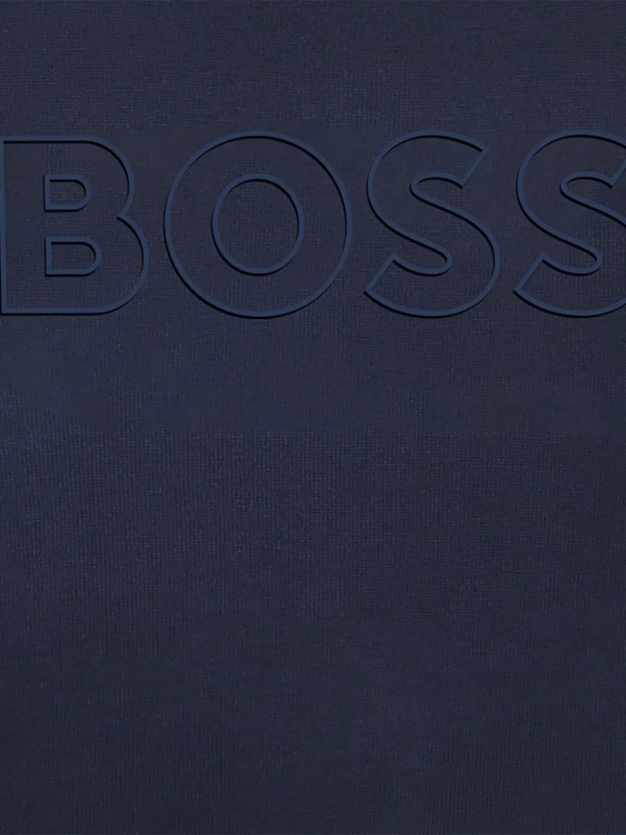 Толстовка с круглым вырезом и тисненым логотипом BOSS Kidswear, синий — фото 3