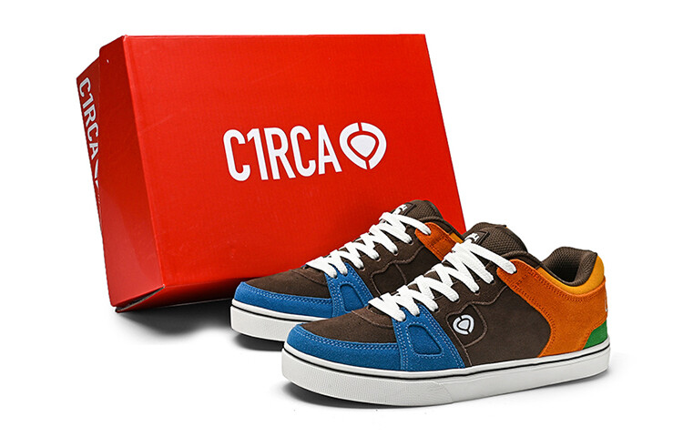 

Кроссовки C1RCA Skateboarding Shoes Men Low-top Blue, коричневый