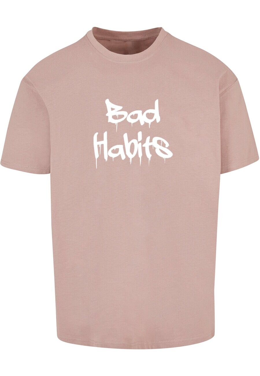 

Футболка Merchcode BAD HABITS, бежевый