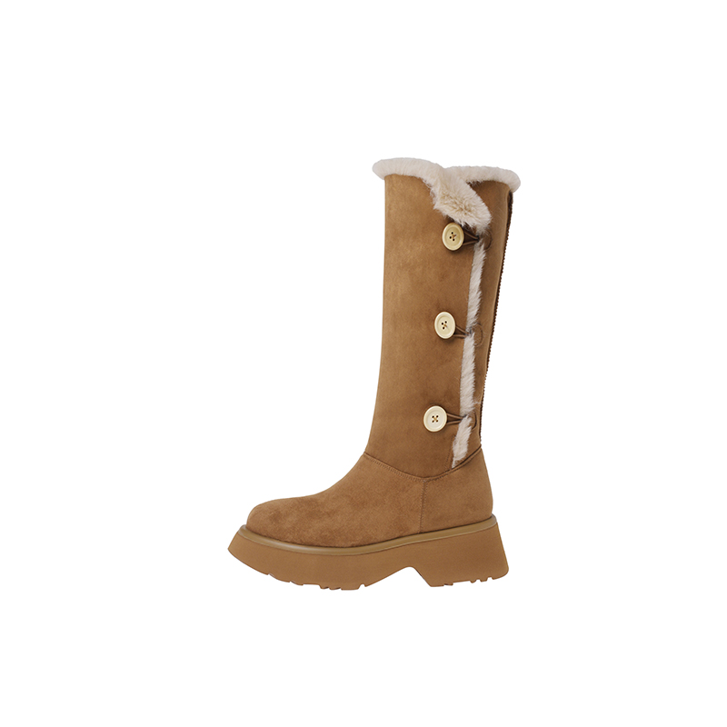 Сапоги женские каштановые Yeezyy Reezy, Chestnut