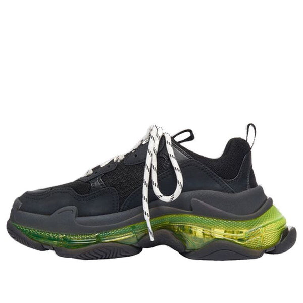 Кроссовки triple s 'black yellow fluo' Balenciaga, черный