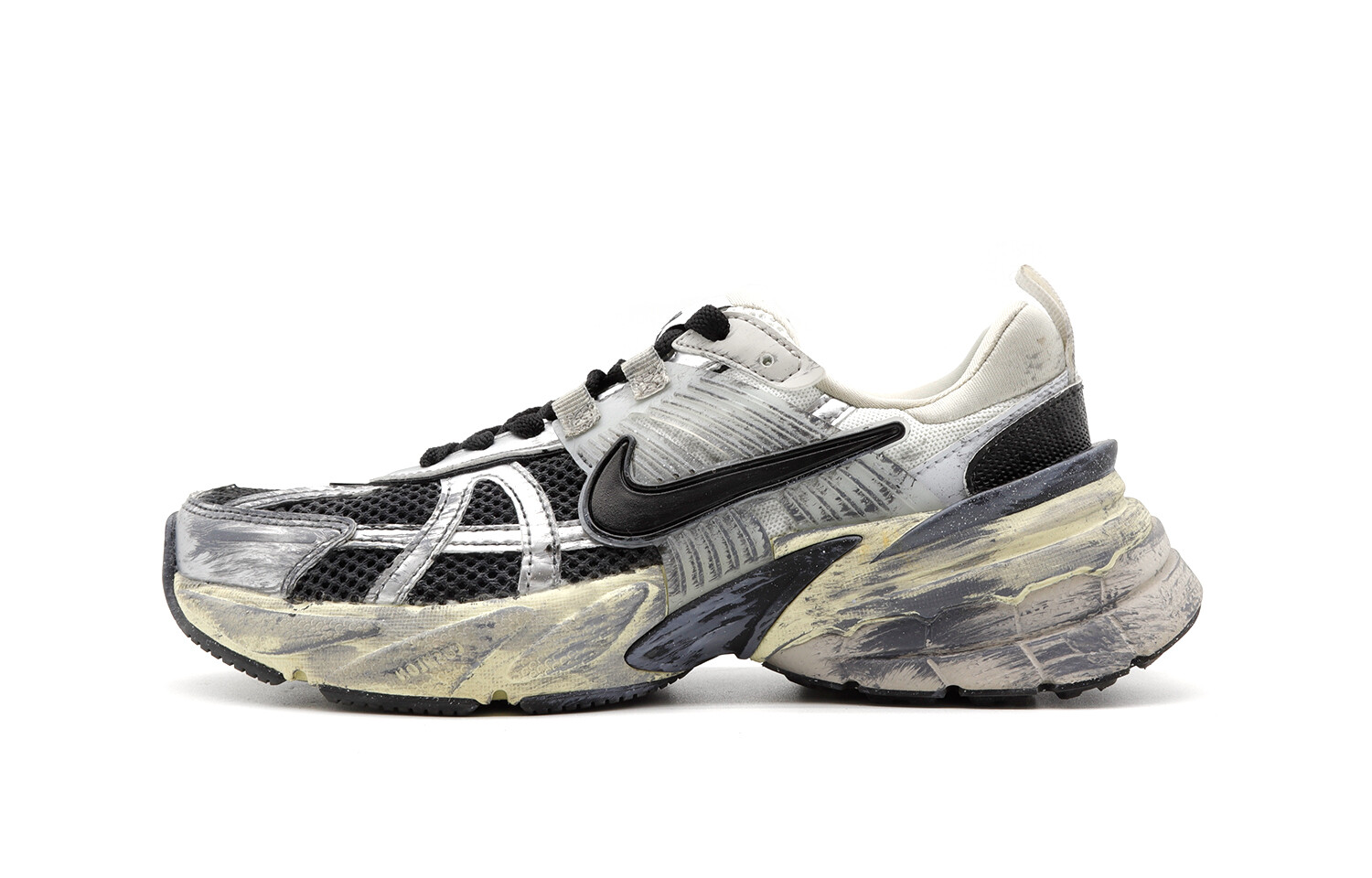 

Кроссовки для бега V2K Run мужские с низким верхом серый/белый/черный Nike