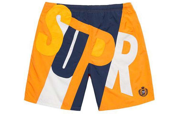 

Шорты Supreme Big Letter, черный / красный