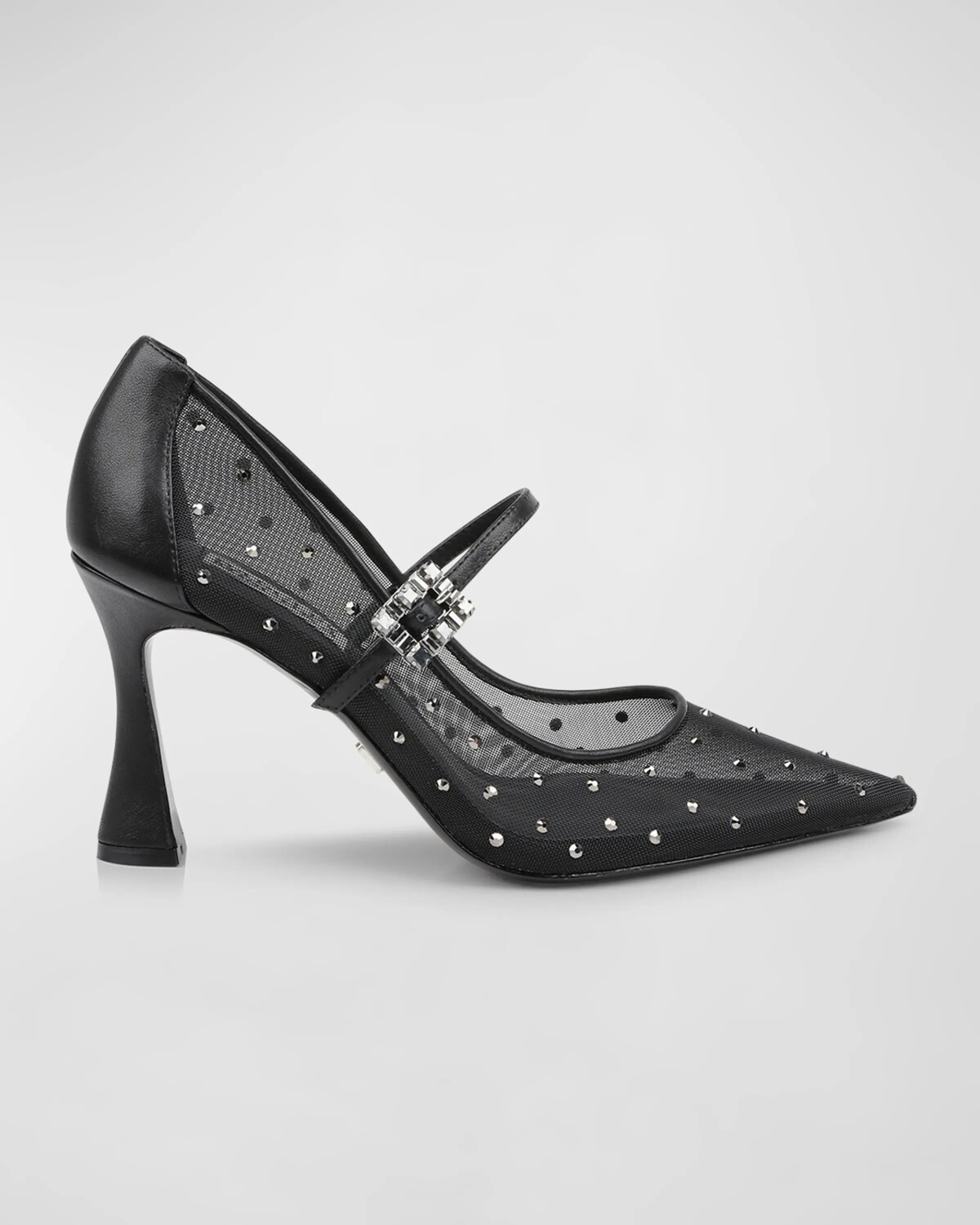 Туфли Мэри Джейн с кристаллами Antonia Badgley Mischka, черный