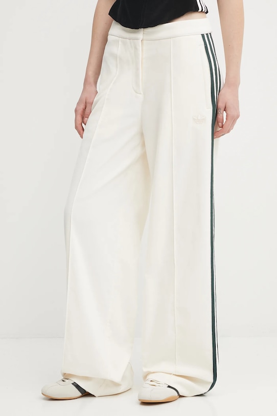 

Бархатные велюровые брюки Adidas Originals, бежевый