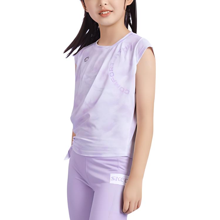 

Skechers Футболка Breeze Purple White Knot для подростков
