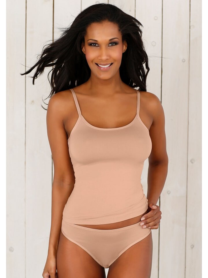 

Топ Vivance Active Spaghetti, цвет beige, schwarz, weiß