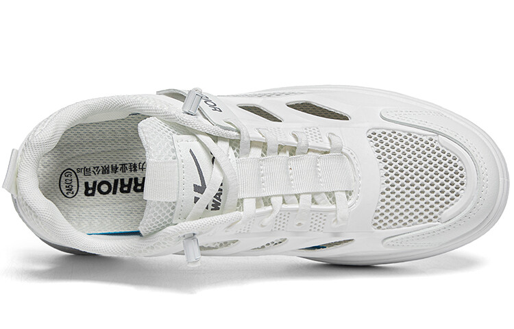 Кроссовки WARRIOR Skateboarding Shoes Men Low-top White, белый — фото 3