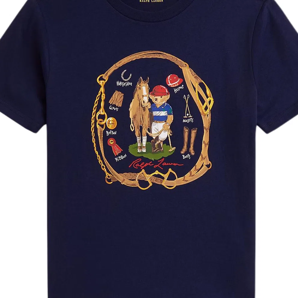 Футболка Polo Bear Polo Ralph Lauren Newport Marine Blue — фото 4