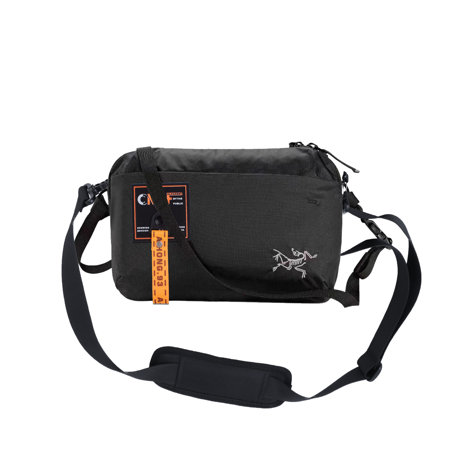 

Arcteryx Полиамидная поясная сумка унисекс черная, Overlay