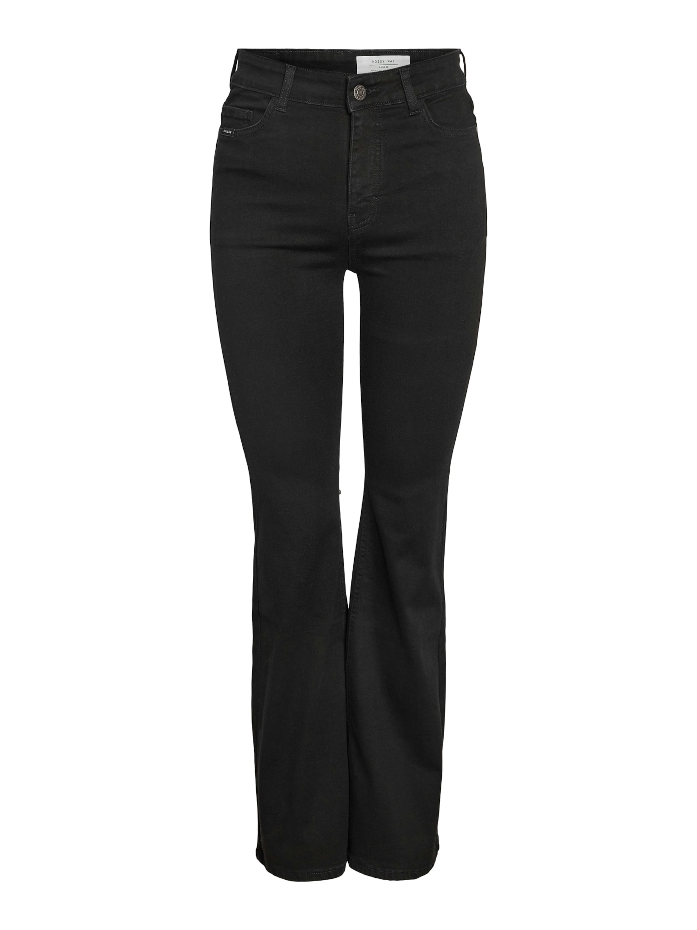 

Noisy may Джинсы клеш 'NMWENDIE' в черном дениме