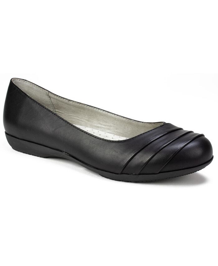 Женские балетки Clara Cliffs by White Mountain, цвет Black Burnished Smooth