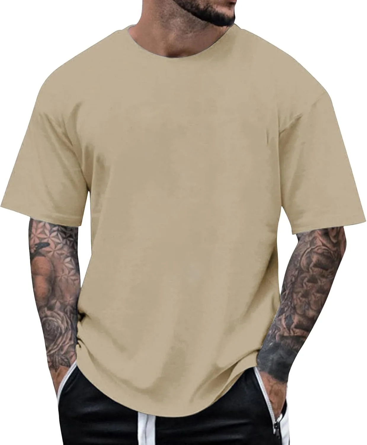 

Футболка Oversized для мужчин Heavyweight Big and Tall Crew Neck