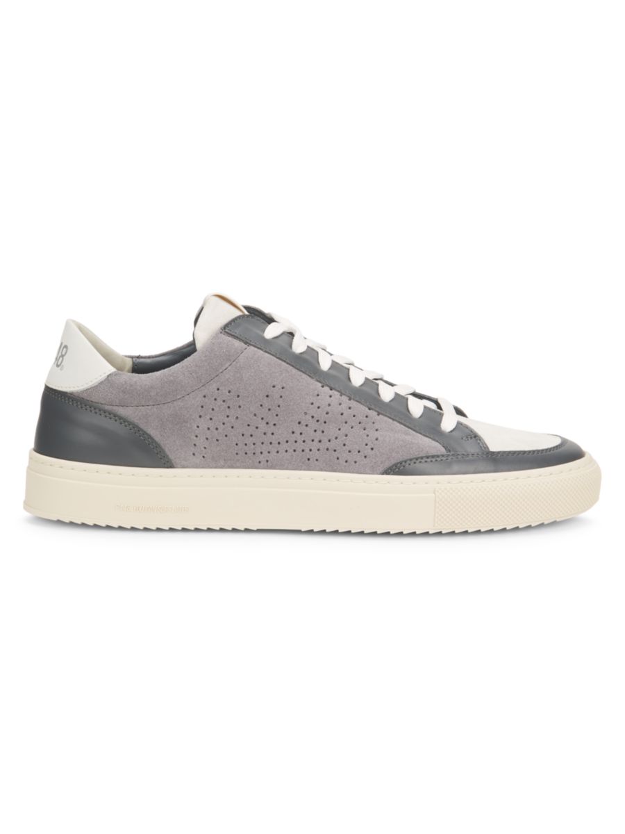 

Низкие кроссовки Soho из перфорированной кожи P448, цвет Grey Suade