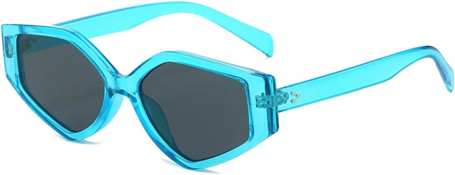 

Солнцезащитные очки с защитой от УФ-излучения UV400 | Женские очки «кошачий глаз» с градиентными линзами для занятий спортом на открытом воздухе и вождения DSVIGF, Blue Grey